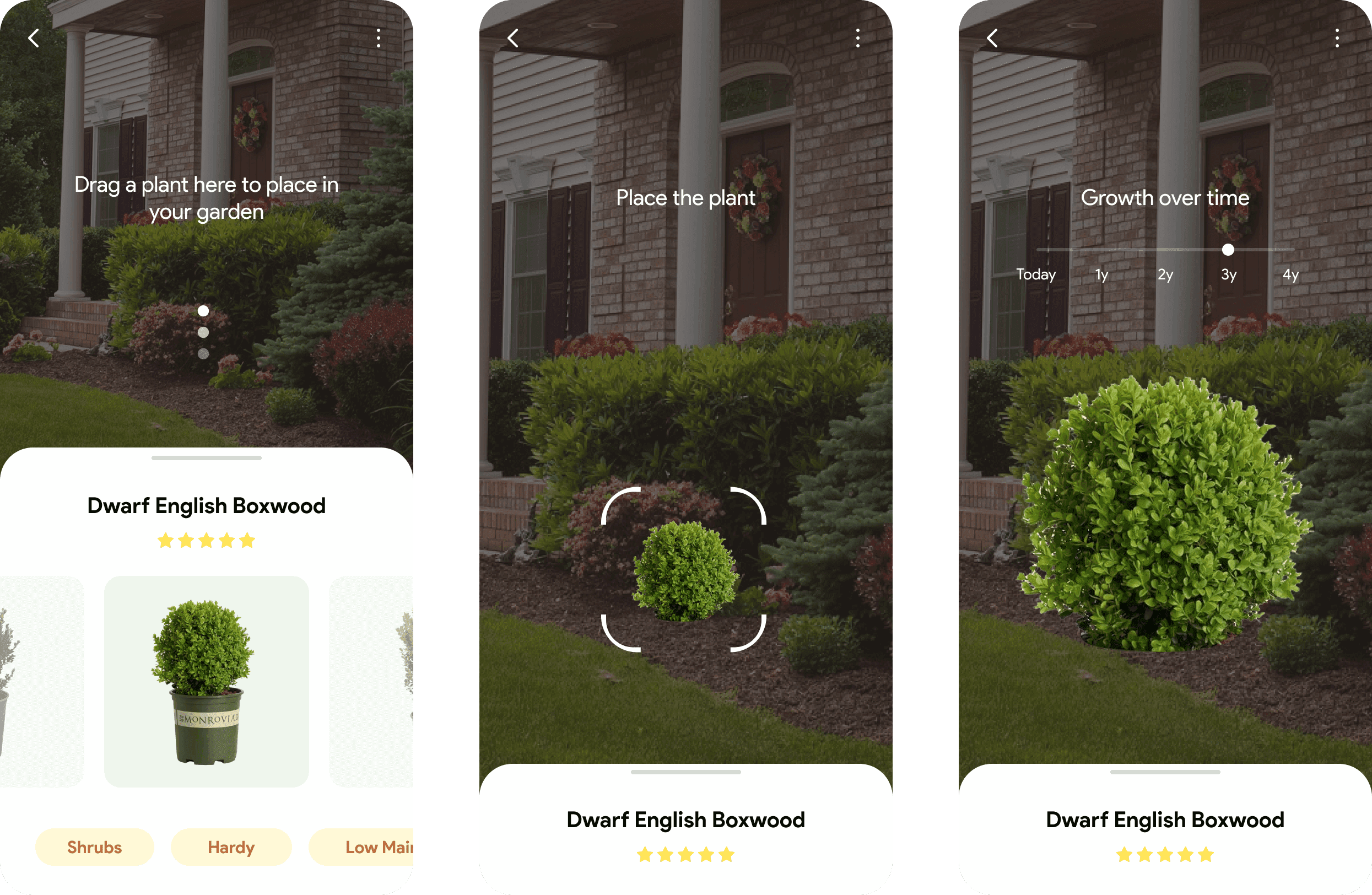 An augmented reality concept for planning your landscapes.