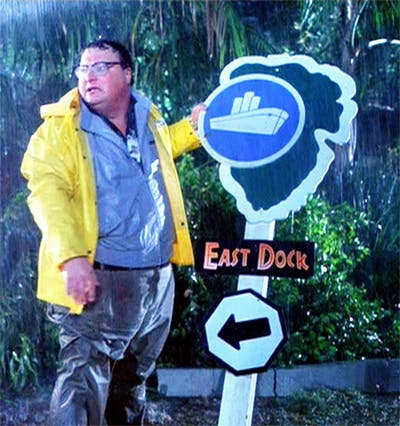 Dennis Nedry lost in Jurassic Park.